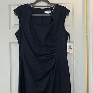 Calvin Klein Elegant Black Midi Dress